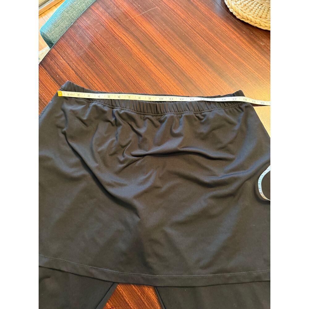Ad In Tennis Skort Capri Pant Black Right Pocket One Size Plus Size - Picture 4 of 8